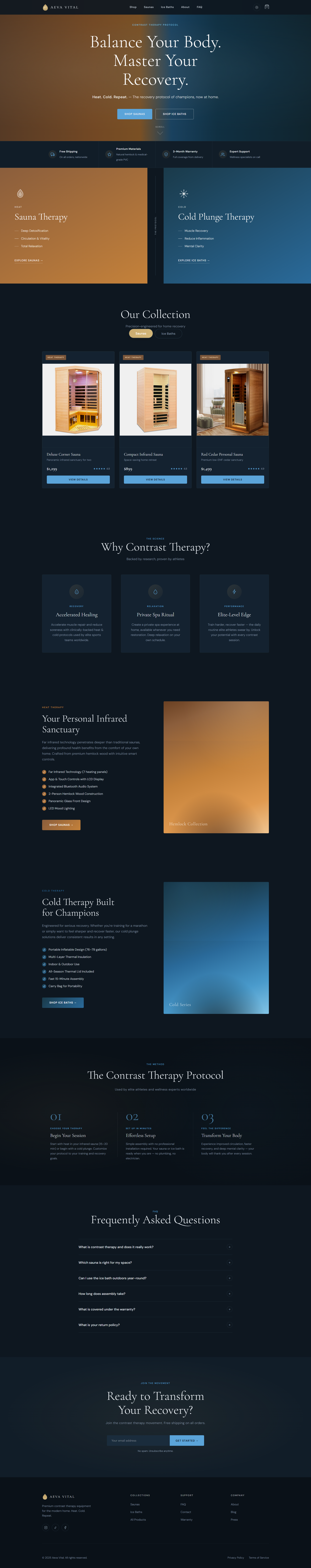 Aeva Vital Homepage Dark